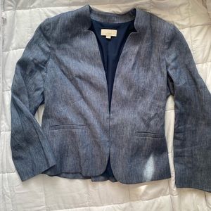 Denim loft blazer size 2